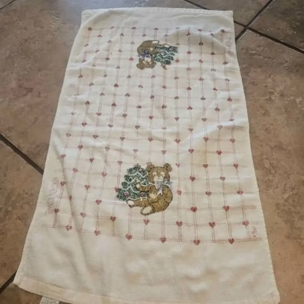 Teddy Bear Christmas Tree Tea Towel 23.5
